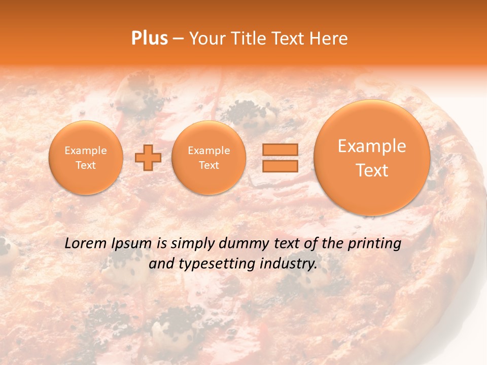 Slice Closeup Shot PowerPoint Template