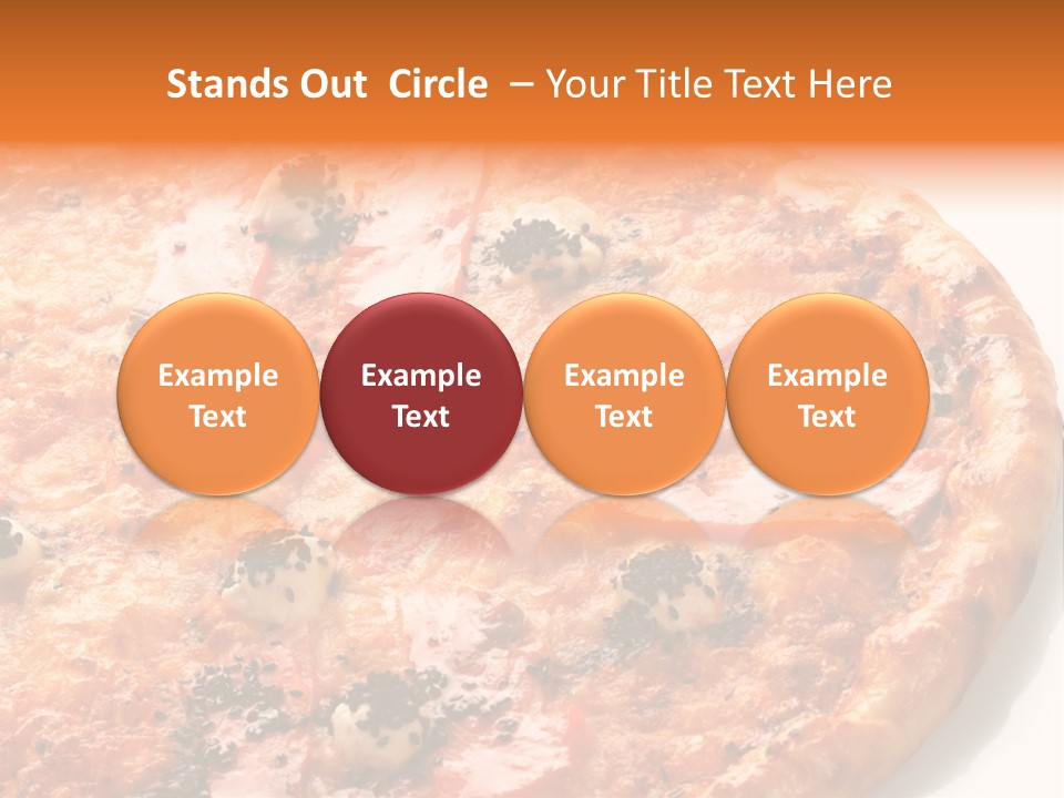 Slice Closeup Shot PowerPoint Template