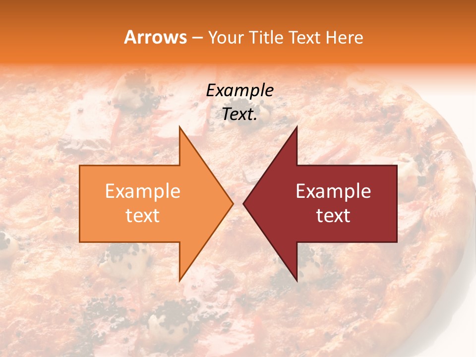 Slice Closeup Shot PowerPoint Template