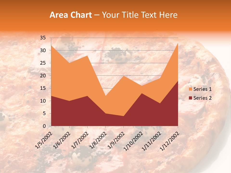 Slice Closeup Shot PowerPoint Template