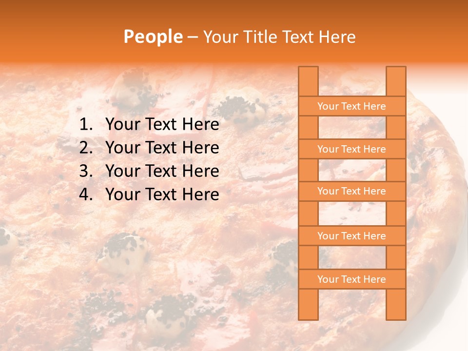 Slice Closeup Shot PowerPoint Template