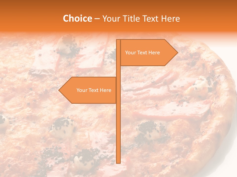Slice Closeup Shot PowerPoint Template