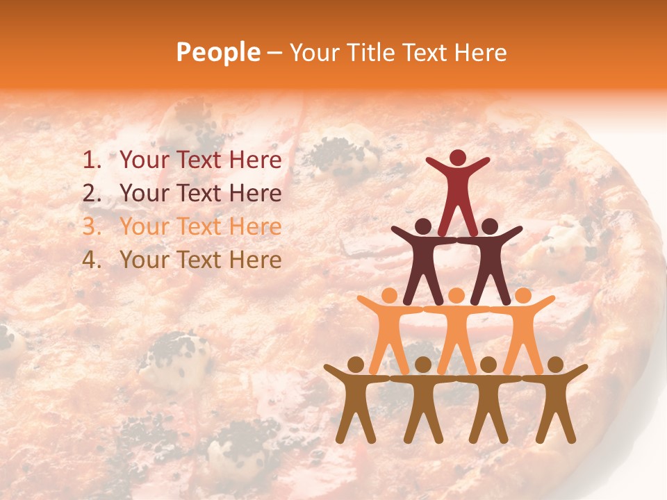 Slice Closeup Shot PowerPoint Template