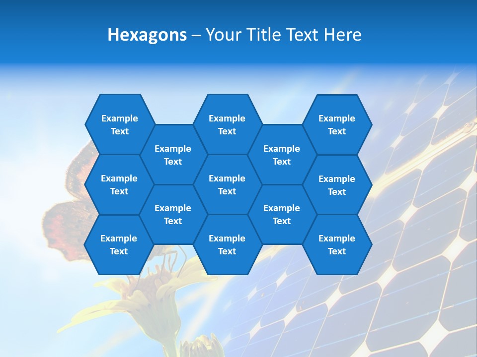 Butterfly Alternativ Blue PowerPoint Template