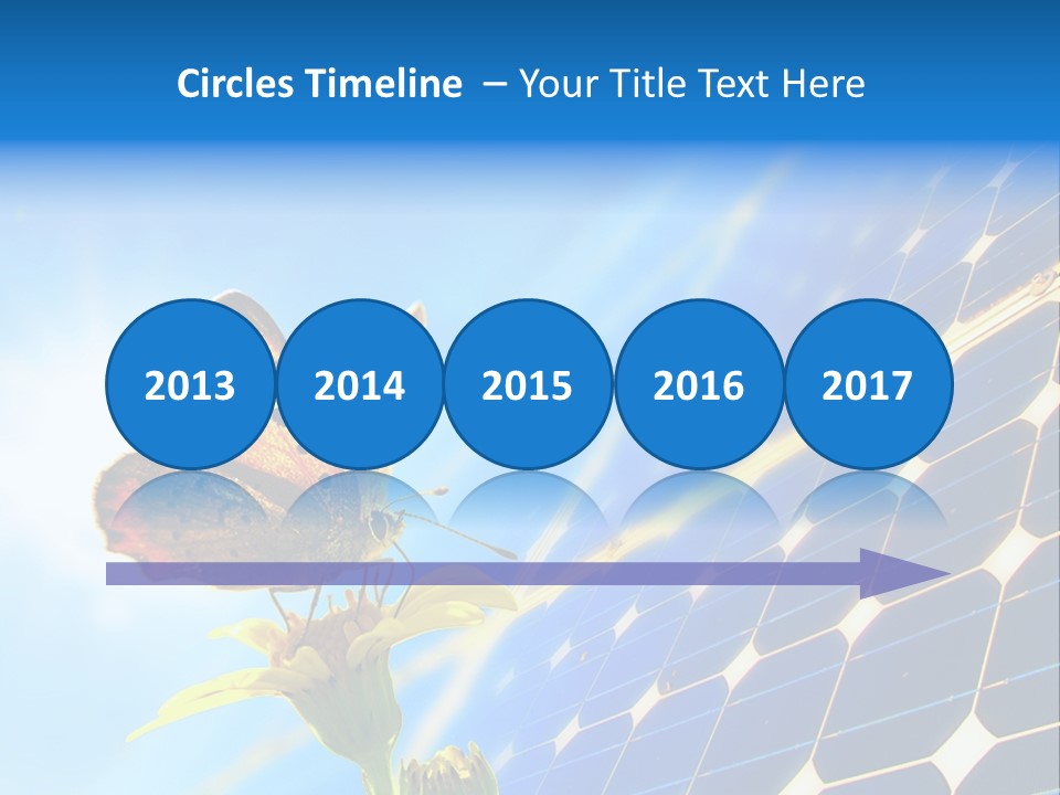 Butterfly Alternativ Blue PowerPoint Template