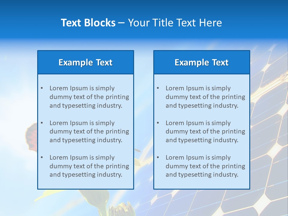 Butterfly Alternativ Blue PowerPoint Template