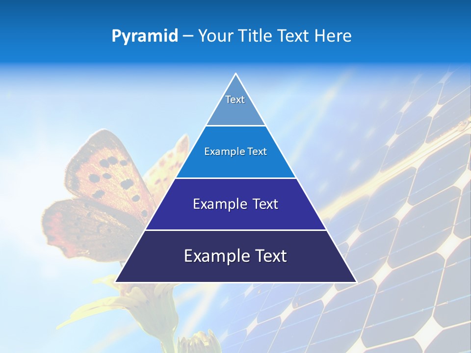 Butterfly Alternativ Blue PowerPoint Template