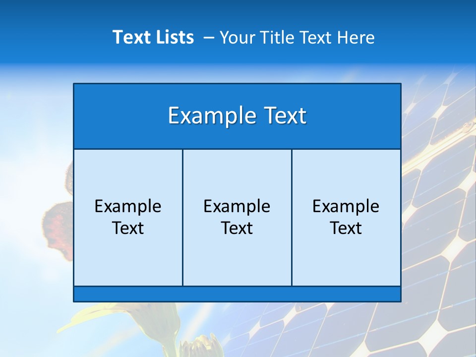Butterfly Alternativ Blue PowerPoint Template