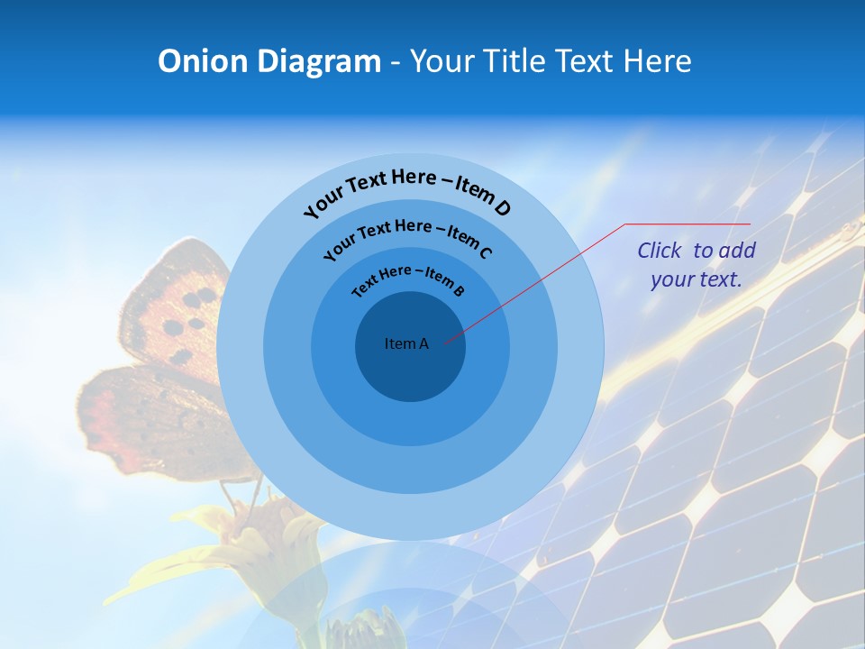 Butterfly Alternativ Blue PowerPoint Template