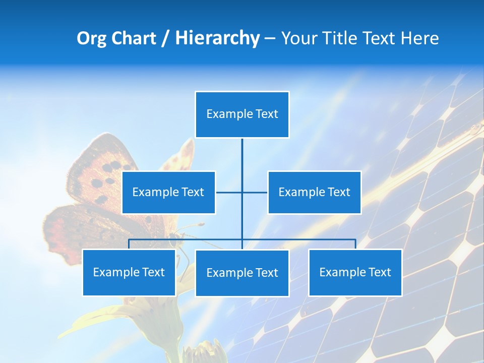 Butterfly Alternativ Blue PowerPoint Template