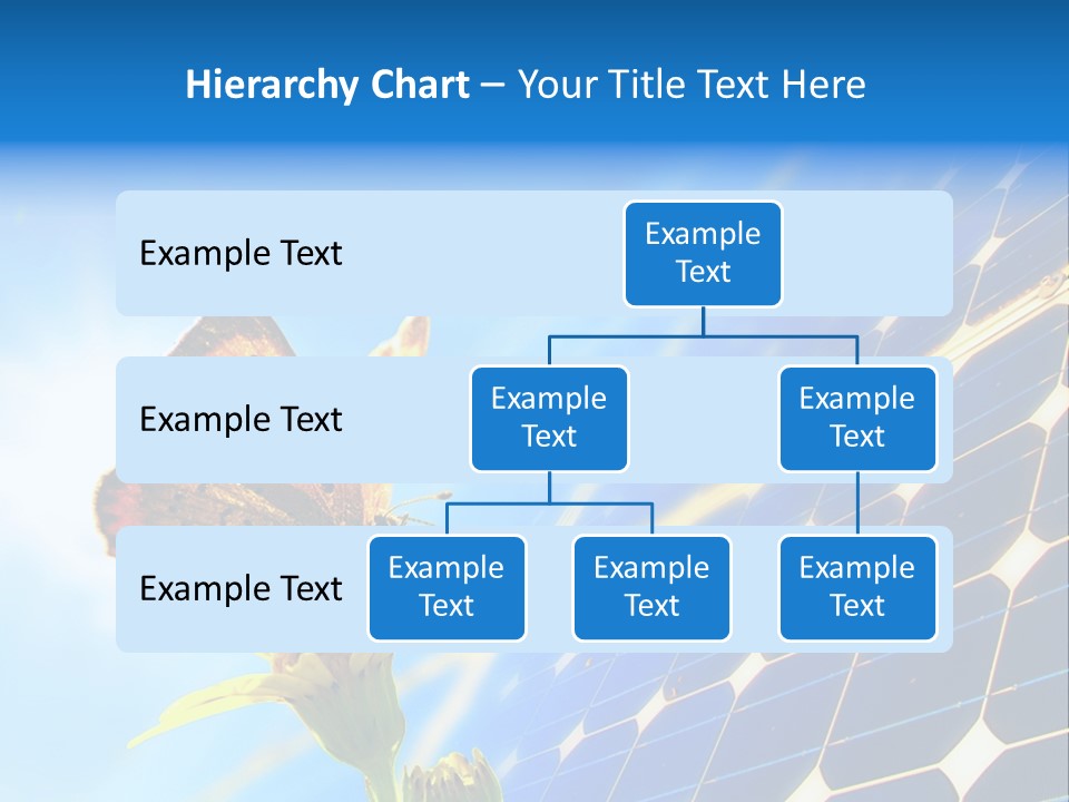 Butterfly Alternativ Blue PowerPoint Template