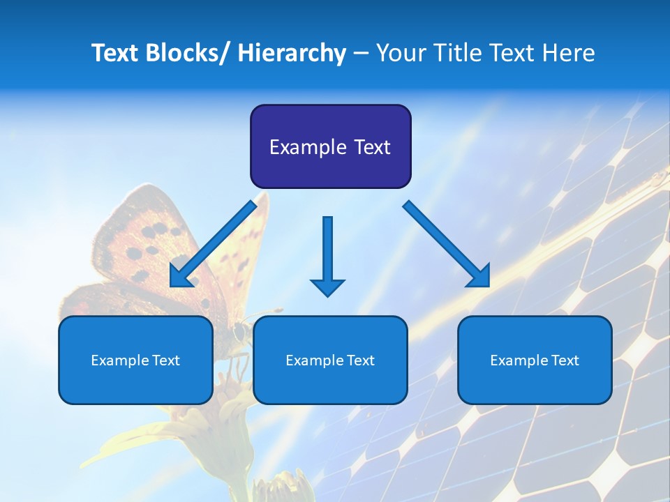 Butterfly Alternativ Blue PowerPoint Template