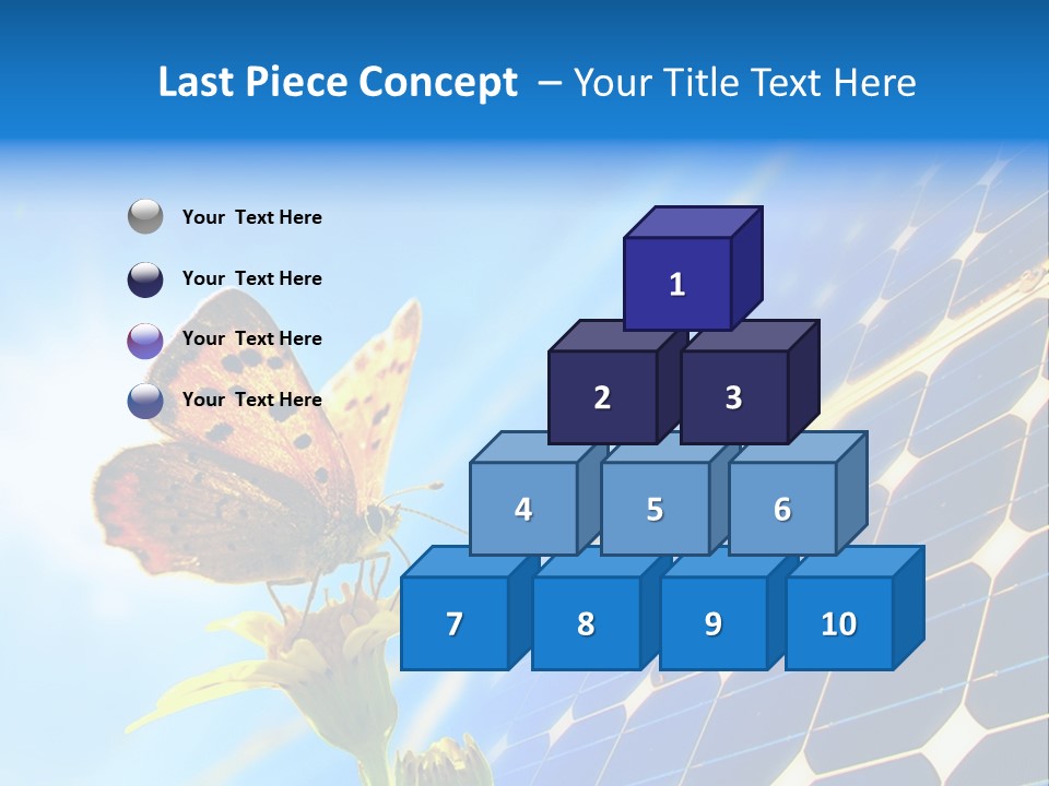 Butterfly Alternativ Blue PowerPoint Template