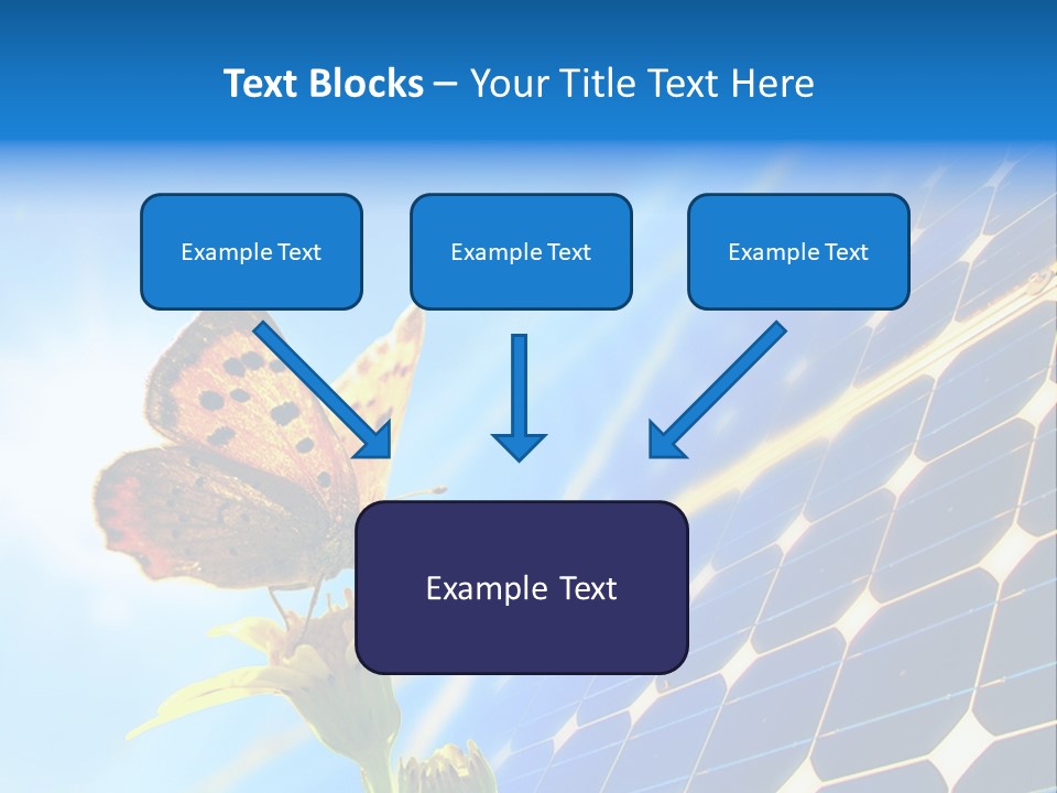 Butterfly Alternativ Blue PowerPoint Template