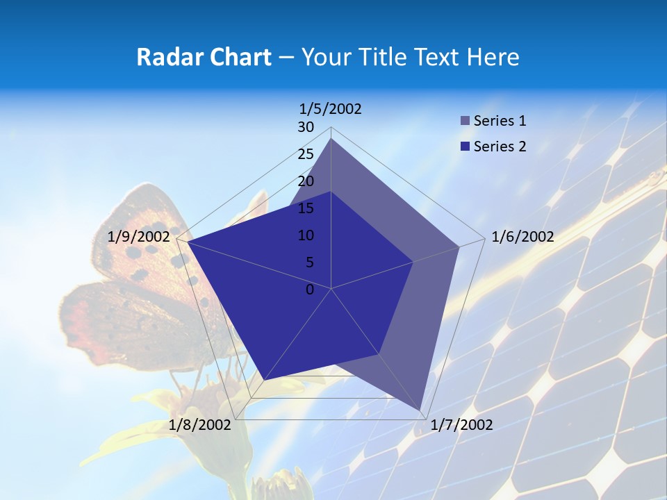 Butterfly Alternativ Blue PowerPoint Template