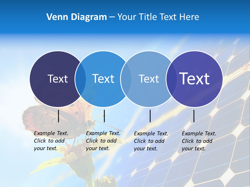 Butterfly Alternativ Blue PowerPoint Template