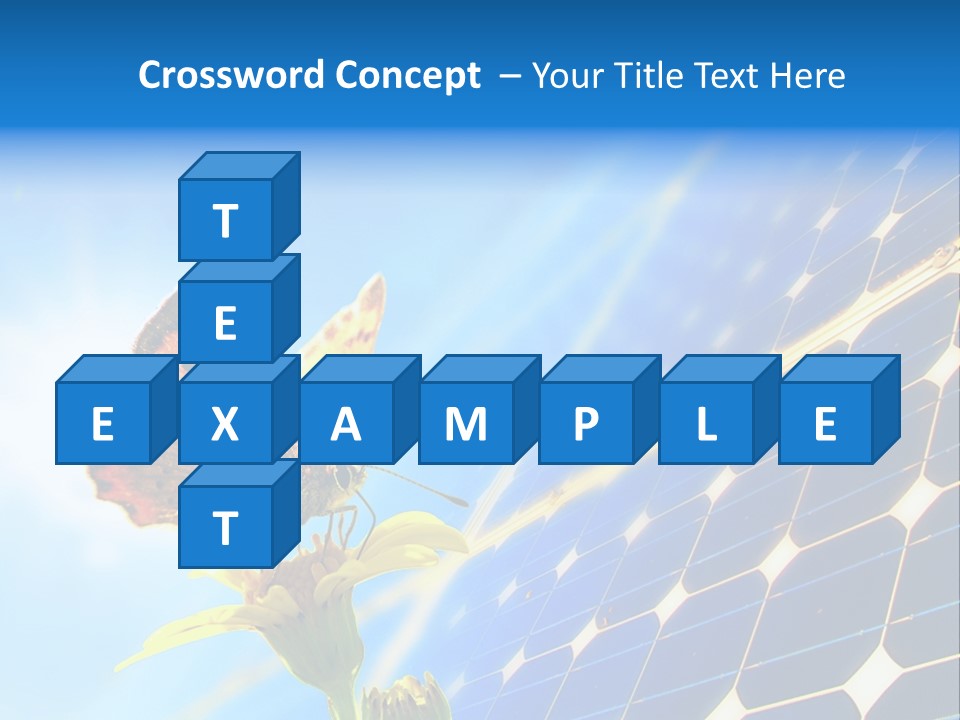 Butterfly Alternativ Blue PowerPoint Template