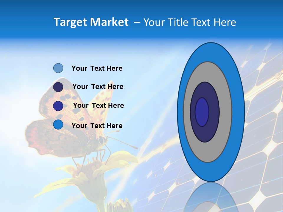 Butterfly Alternativ Blue PowerPoint Template