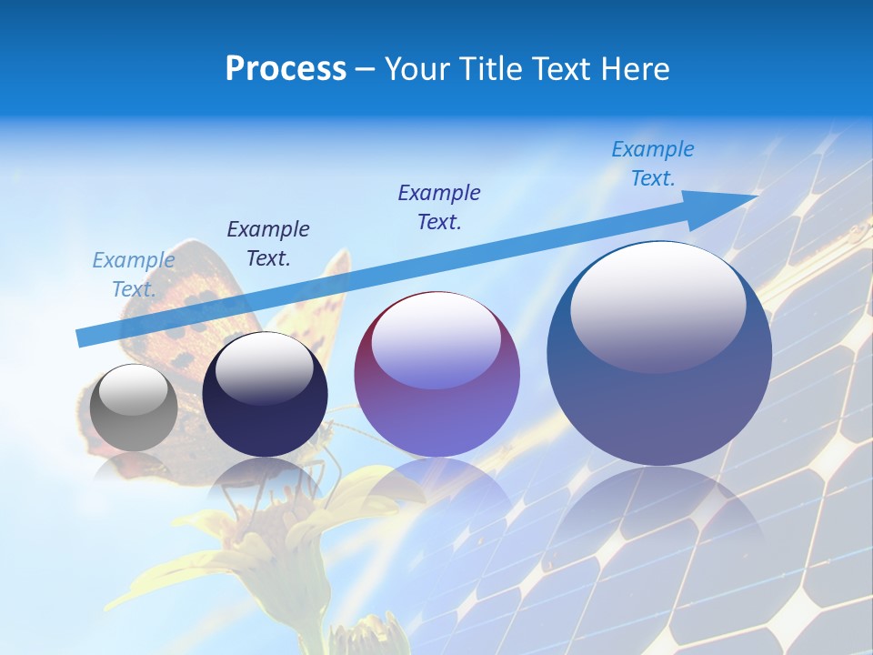 Butterfly Alternativ Blue PowerPoint Template