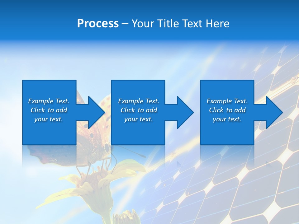 Butterfly Alternativ Blue PowerPoint Template