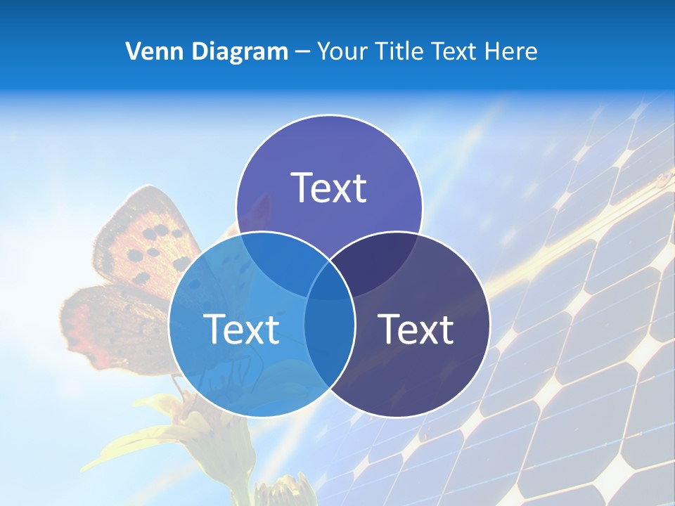 Butterfly Alternativ Blue PowerPoint Template