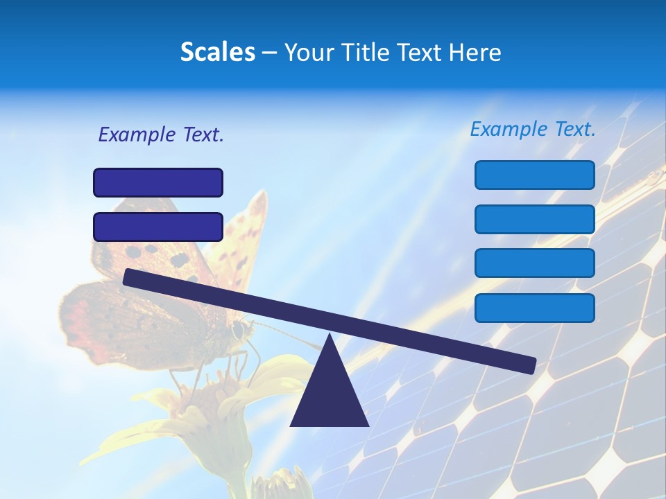 Butterfly Alternativ Blue PowerPoint Template