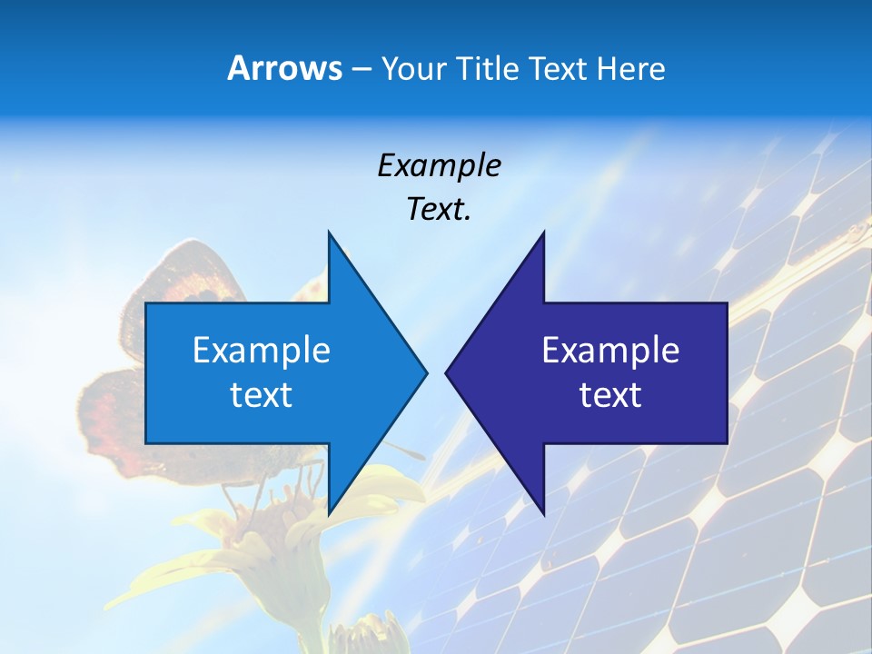 Butterfly Alternativ Blue PowerPoint Template