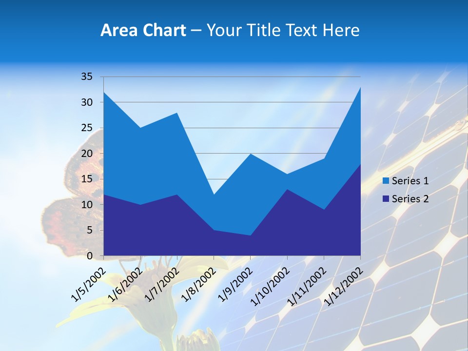 Butterfly Alternativ Blue PowerPoint Template