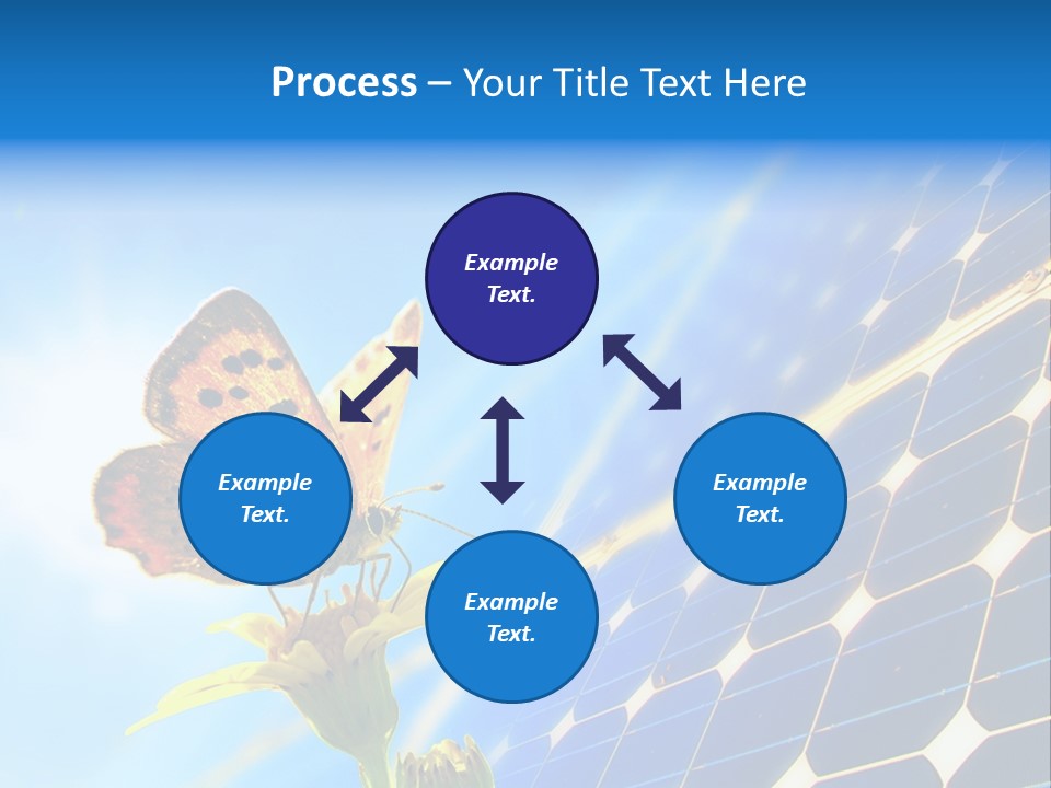Butterfly Alternativ Blue PowerPoint Template