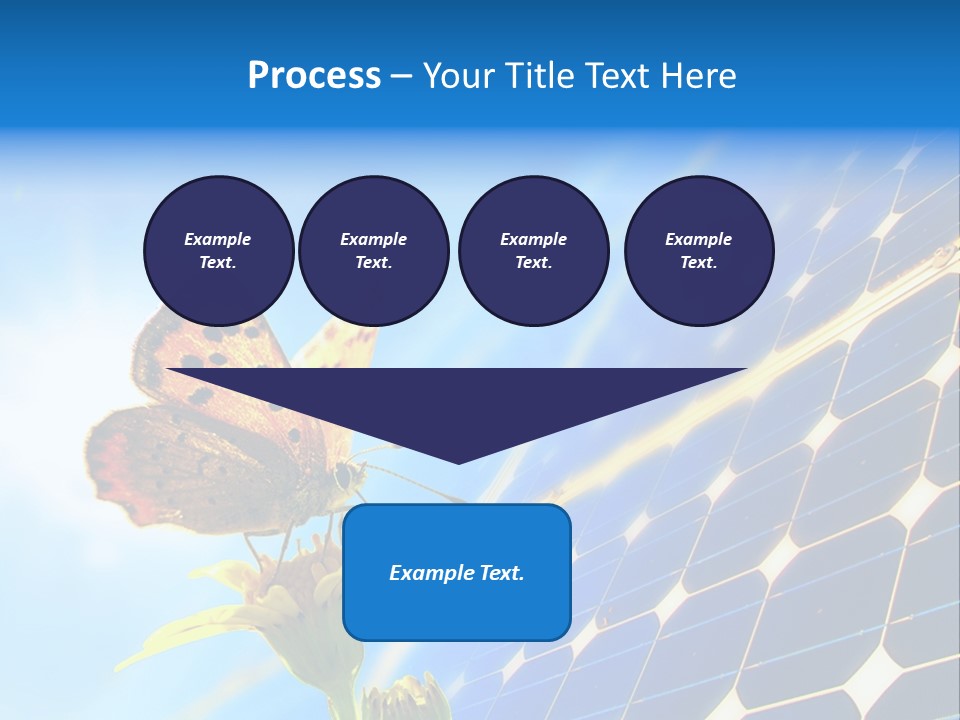 Butterfly Alternativ Blue PowerPoint Template