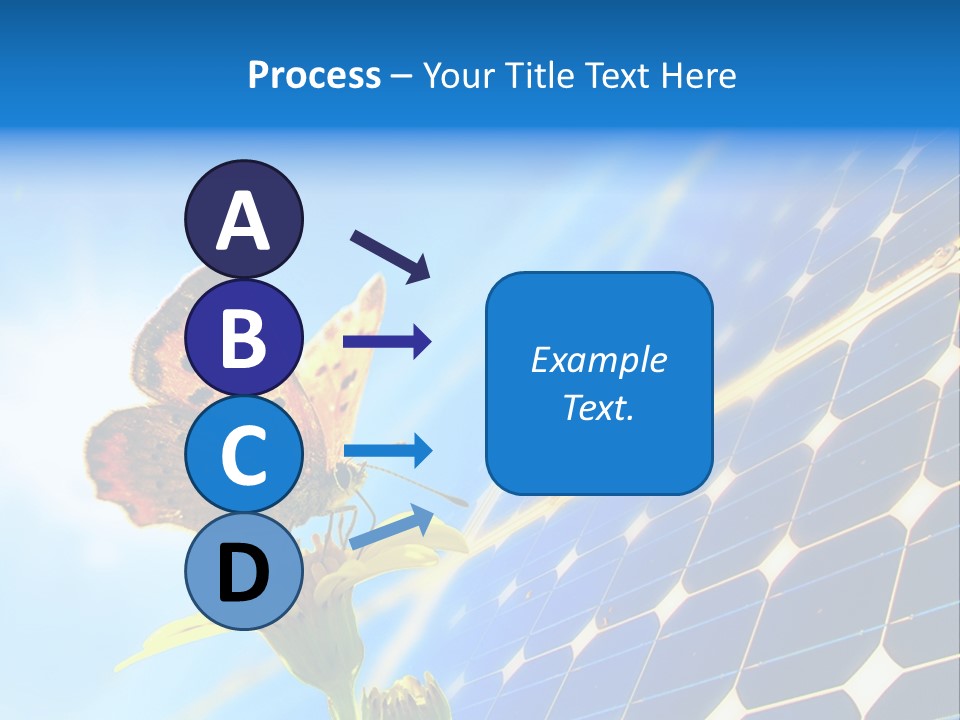 Butterfly Alternativ Blue PowerPoint Template