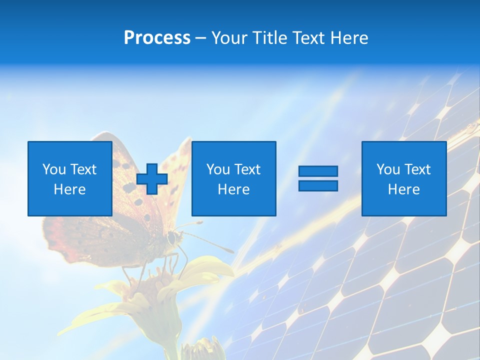 Butterfly Alternativ Blue PowerPoint Template