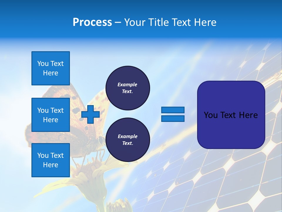 Butterfly Alternativ Blue PowerPoint Template