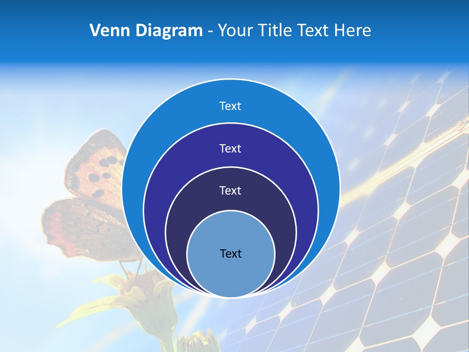 Butterfly Alternativ Blue PowerPoint Template