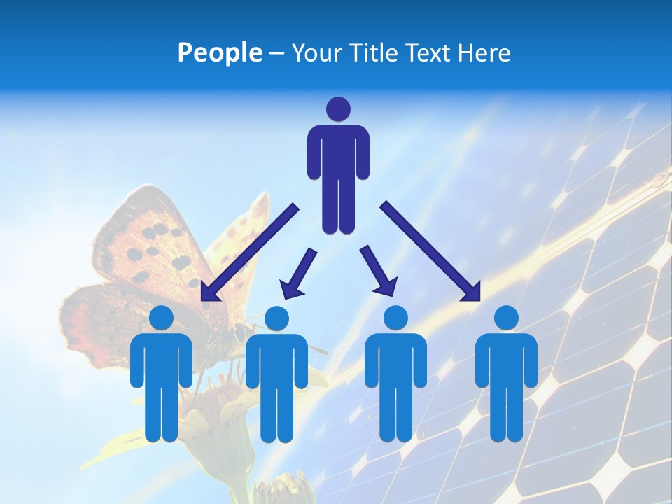 Butterfly Alternativ Blue PowerPoint Template