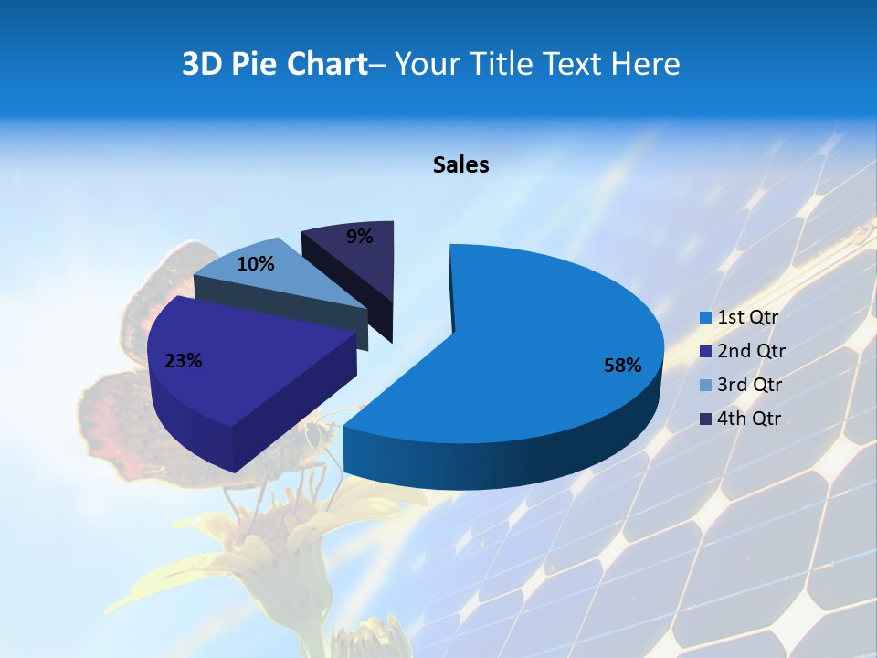 Butterfly Alternativ Blue PowerPoint Template