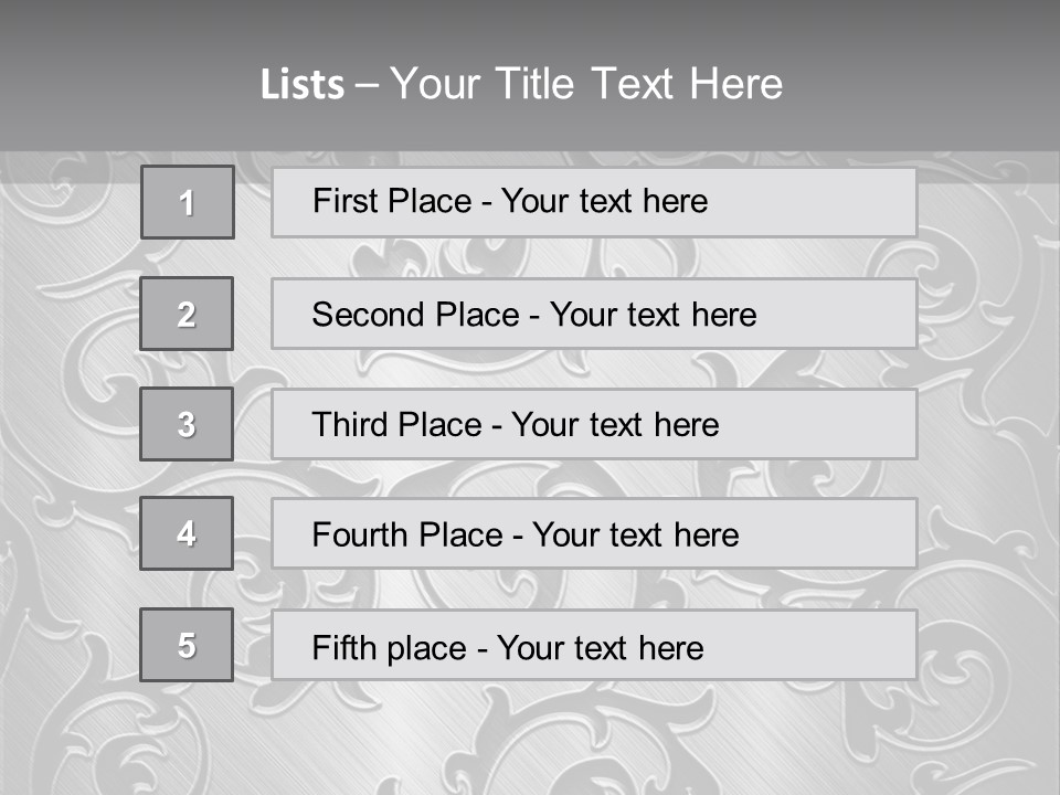 Table Li Ten Trategy PowerPoint Template