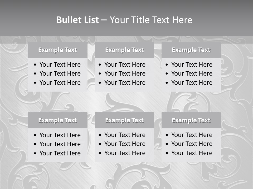 Table Li Ten Trategy PowerPoint Template