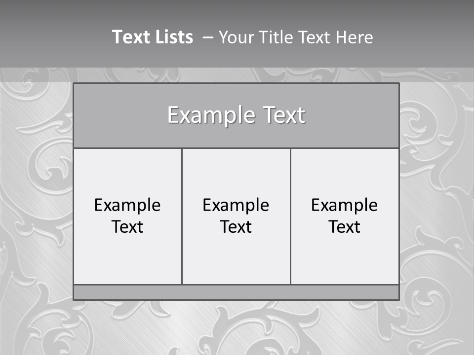 Table Li Ten Trategy PowerPoint Template