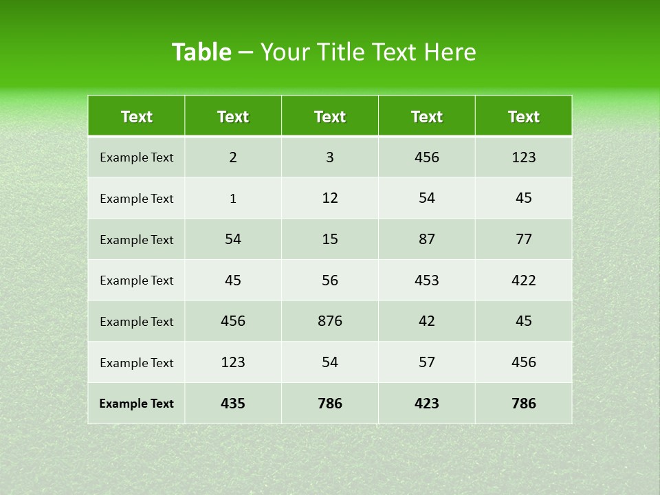 Nature Activity Freshness PowerPoint Template