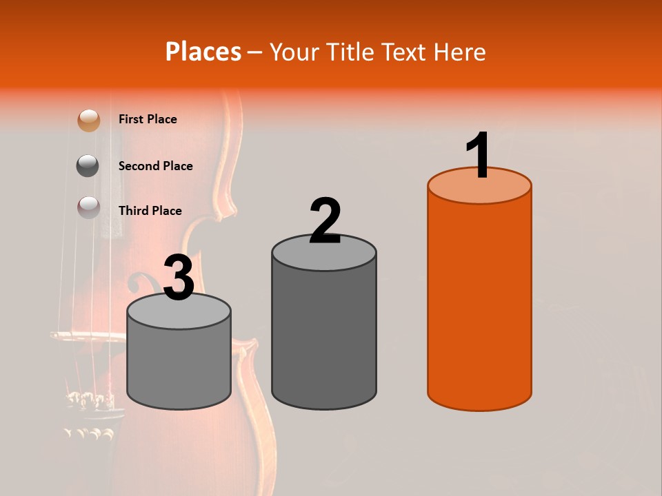 Entertainment Antique Viola PowerPoint Template