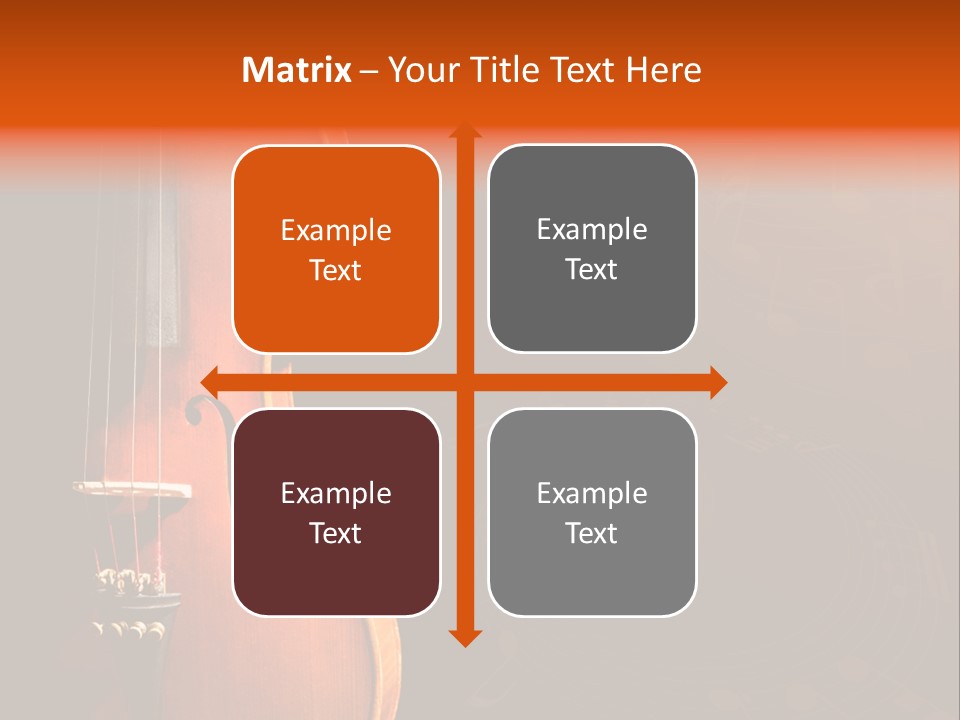 Entertainment Antique Viola PowerPoint Template