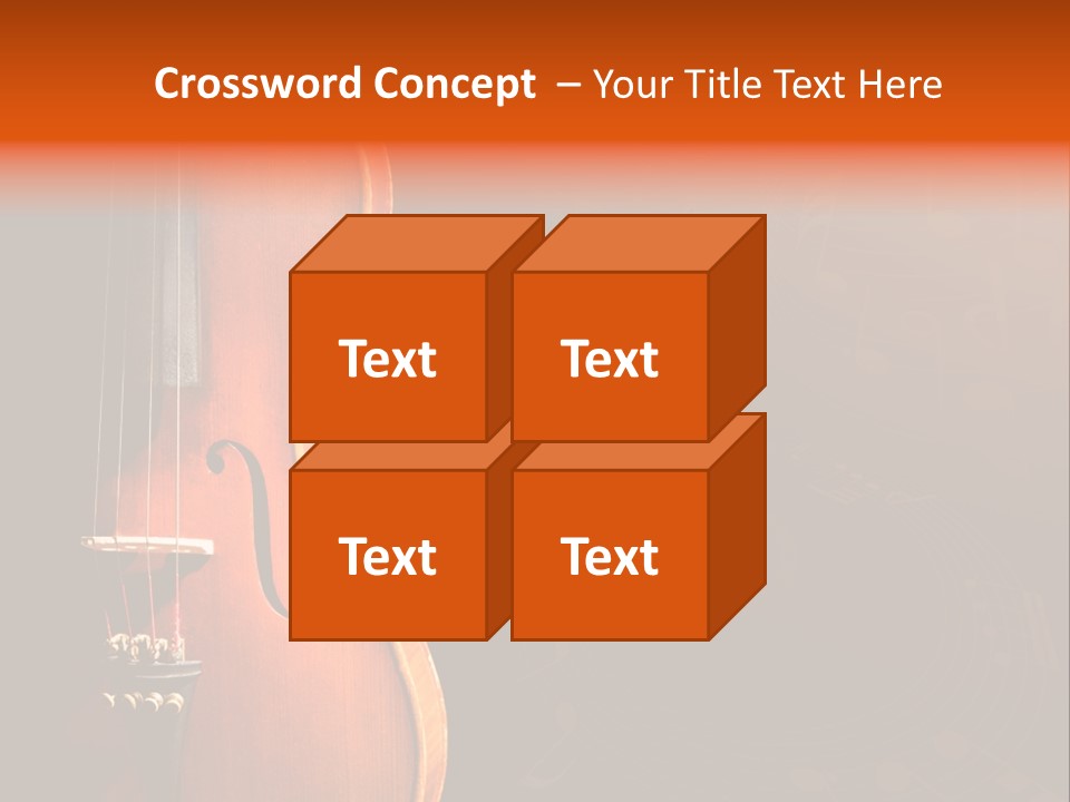 Entertainment Antique Viola PowerPoint Template