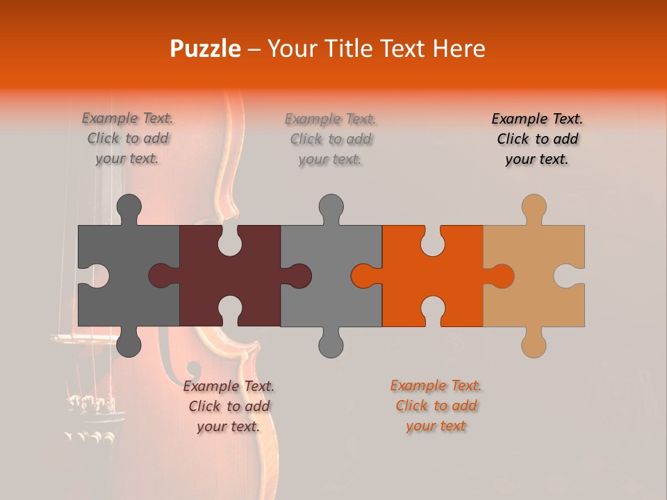 Entertainment Antique Viola PowerPoint Template