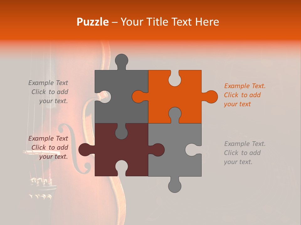 Entertainment Antique Viola PowerPoint Template