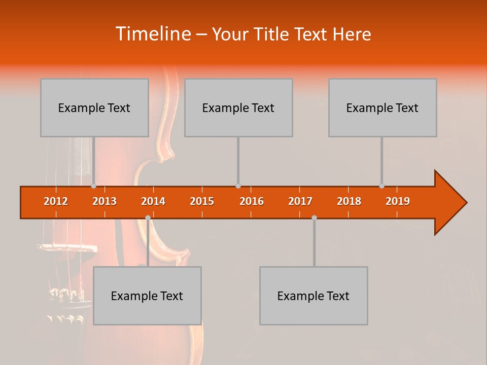 Entertainment Antique Viola PowerPoint Template