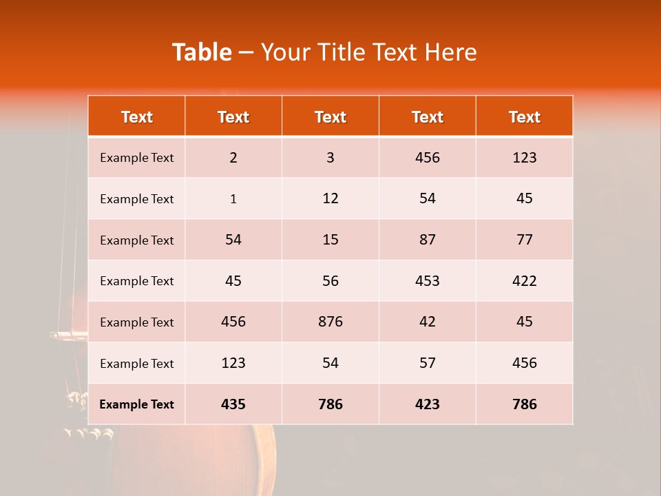 Entertainment Antique Viola PowerPoint Template