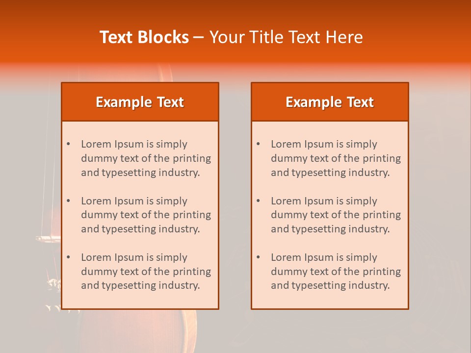 Entertainment Antique Viola PowerPoint Template