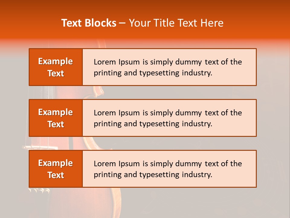 Entertainment Antique Viola PowerPoint Template