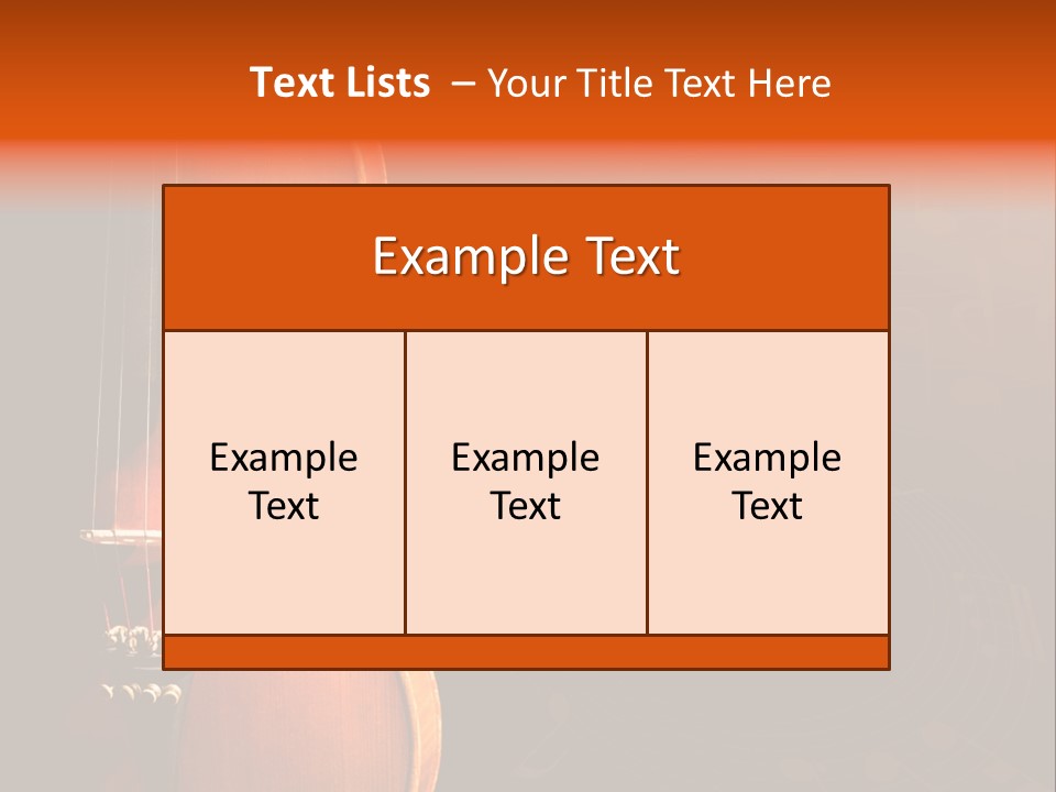 Entertainment Antique Viola PowerPoint Template